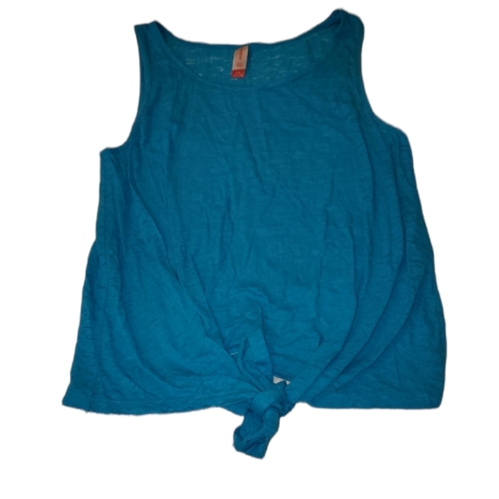 No Boundaries Blue Semi- Sheer Sleeveless